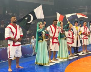 Pakistani team participates in Qazaq Kuresi World Championship in Baku