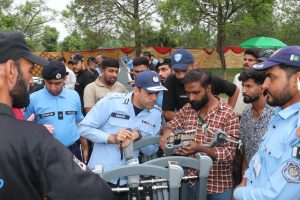 DIG Security Umar personally oversees Arrangements at F-9 Police recruitment test centre