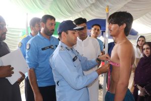 DIG Security Umar personally oversees Arrangements at F-9 Police recruitment test centre
