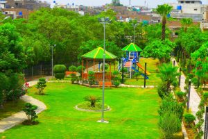 Anjum Iqbal Mughal Park renovated, beautified in Khayaban-e-Sir Syed