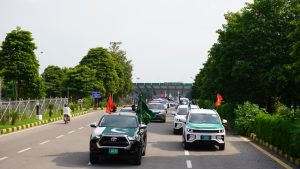 Three Flags, One Message: ICT Police march celebrates Pakistan-Türkiye-Saudi defence partnership