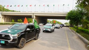 Three Flags, One Message: ICT Police march celebrates Pakistan-Türkiye-Saudi defence partnership