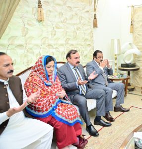 PML-N delegation visits Barrister Gohar’s residence to condole death of his mother