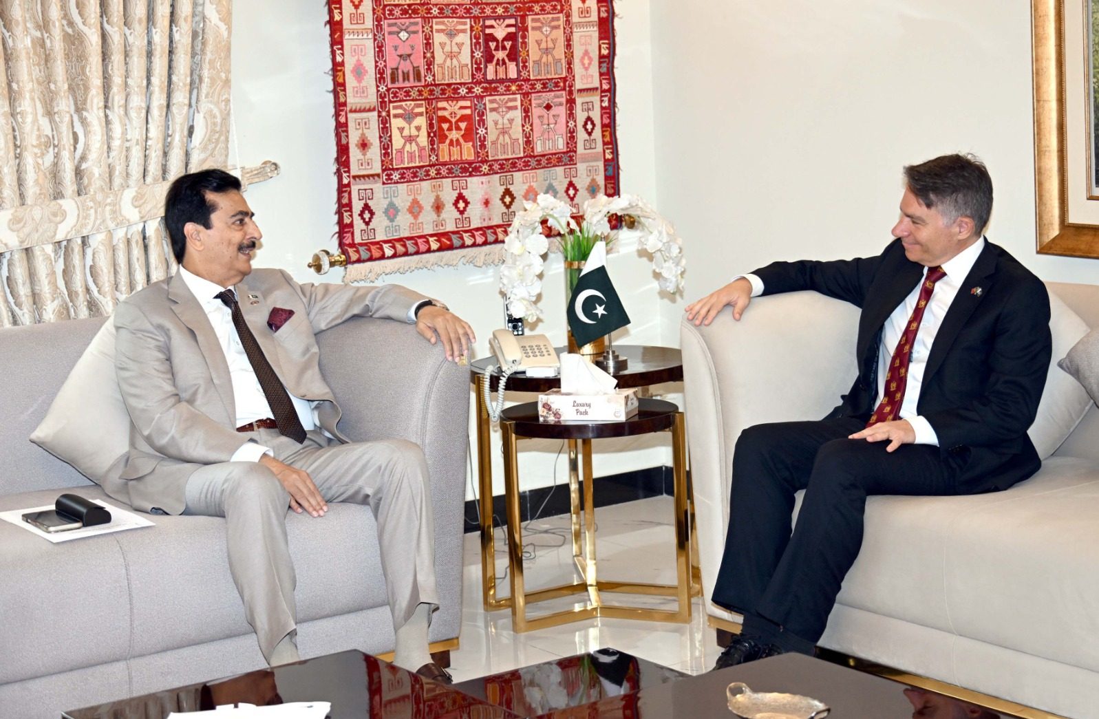 Chairman Senate underscores strong Pakistan-Portugal ties, invites Portuguese investment