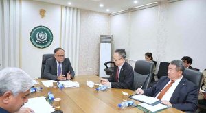 Federal Minister for Planning, Development and Special Initiatives Ahsan Iqbal meets with Asian Development Bank (ADB) Vice President Yingming Yang to discuss Pakistan’s development priorities and ADB’s continued support.