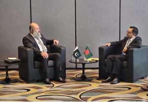 Federal Minister for Commerce Jam Kamal Khan meets Bangladesh's Minister of Commerce, Industry, Textile and Jute, Mr. Khandakar Abdul Muktadir, to explore stronger trade, industrial cooperation and regional connectivity