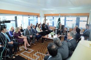 A delegation of Business Council for International Understanding (BCIU) and US-Pakistan Business Council called on Prime Minister Muhammad Shehbaz Sharif