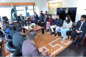 A delegation of Pakistani young leaders, entrepreneurs and professionals called on Prime Minister Muhammad Shehbaz Sharif.
