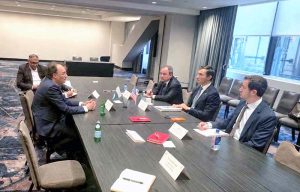 Federal Minister for Finance and Revenue, Senator Muhammad Aurangzeb, meeting with the Chairman of the US Export-Import Bank, John Jovanovich, to discuss financing opportunities for PIA aircraft procurement, refinery upgrades and the Reko Dig mining project.