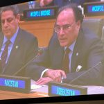 Federal Minister for Finance and Revenue, Senator Muhammad Aurangzeb, speaking at the high-level event on the Climate Implementation Bridge (BRIDGE) in New York, emphasizing that climate commitments must translate into tangible results for communities