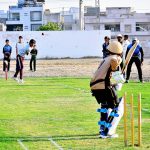 Young players enjoying playing cricket at PCB cricket ground Kohsar