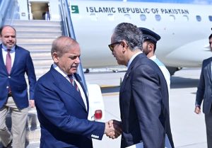 Prime Minister Muhammad Shehbaz Sharif arrives in New York to attend the 81st session of United Nations General Assembly. New York.