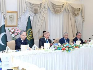 ADB Vice President, Yinming Yang calls on Prime Minister Muhammad Shehbaz Sharif.