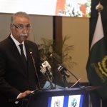 Justice Sardar Muhammad Sarfraz Dogar, Chief Justice of the Islamabad High Court, addressing the audience at the National Conference on Judicial Wellbeing, "From Reform to Recognition: Building a Responsive District Judiciary," at the Supreme Court of Pakistan