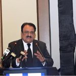 Justice Muhammad Kamran Khan Malakhail, Chief Justice of the Balochistan High Court, addressing the audience at the National Conference on Judicial Wellbeing, "From Reform to Recognition: Building a Responsive District Judiciary," at the Supreme Court of Pakistan