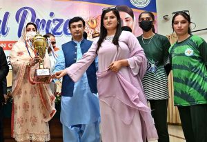 Players of Reader College celebrating their achievement during Prize Distribution Ceremony for top position holders in Sports Activities 2025-26.