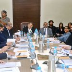 Chairman Senate Standing Committee on Water Resources, Senator Jam Saifullah Khan, chairs a meeting to review progress and developments concerning the K-IV water supply project