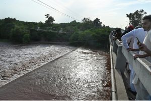 Rawal Dam’s spillways are reopened to manage rising water levels after continuous rainfall pushed the reservoir beyond the safety threshold.
