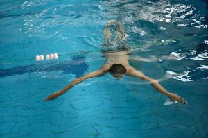 Players compete during the Inter-Schools Swimming Championship at Divisional Public School and College (DPS&C)