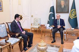 Governor of Khyber Pakhtunkhwa Faisal Karim Kundi calls on Prime Minister Muhammad Shehbaz Sharif.