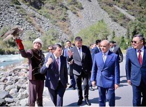 Prime Minister Muhammad Shehbaz Sharif visits the Ala Archa National Park.