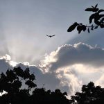 A view of the cloudy sky over the provincial capital