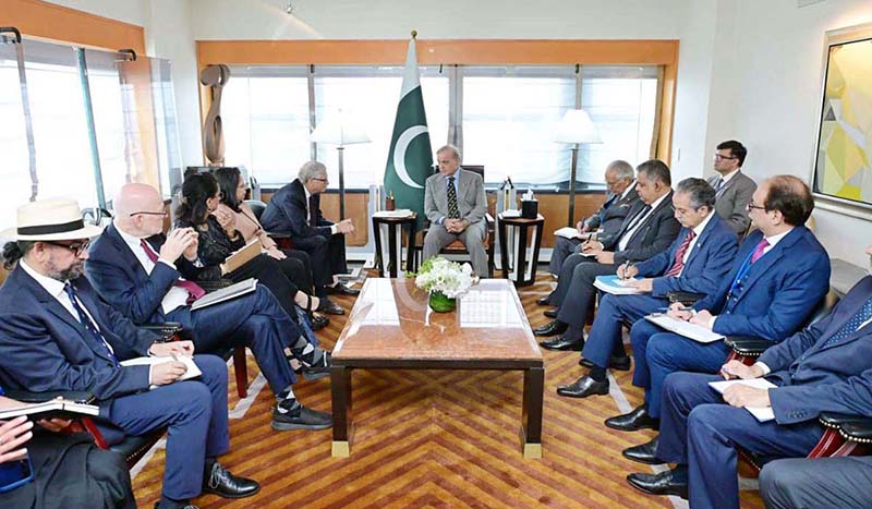 Prime Minister Muhammad Shehbaz Sharif meets Bill Gates, Chair of the Gates Foundation on the sidelines of the 81st Session of the United Nations General Assembly (UNGA 2026) Session