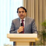 Senator Abdul Qadir representing the senate of Pakistan addressing the first gathering of intergovernmental fiscal institutions