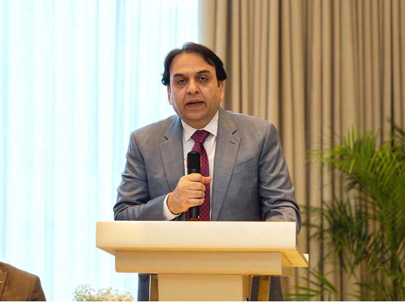 Senator Abdul Qadir representing the senate of Pakistan addressing the first gathering of intergovernmental fiscal institutions