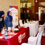 Consul General of Malaysia in Karachi Mohd Younus Ibrahim visiting stalls established in 'The Study in Malaysia Education Fair Pakistan 2026" at a local hotel