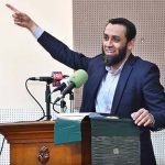 Federal Minister for Information and Broadcasting Attaullah Tarar addresses the RJ and Broadcasting Internship Training Programme 2026 at Radio Pakistan