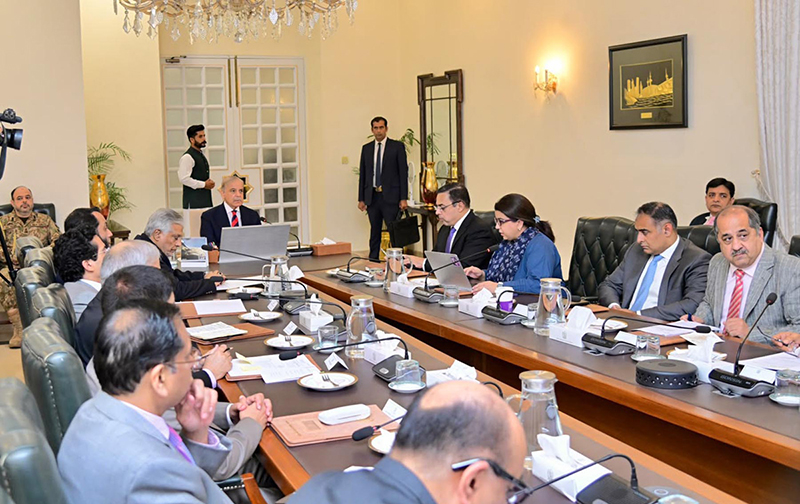Prime Minister Muhammad Shehbaz Sharif chairs a review meeting regarding the PM Special Relief Scheme (fuel subsidy) for motorcycles, rickshaws and 800 cc cars