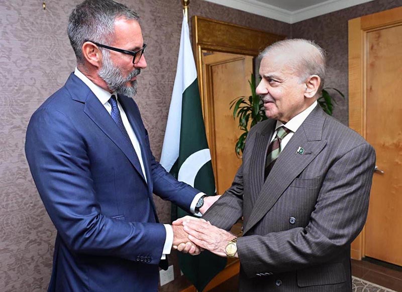 Prime Minister Muhammad Shehbaz Sharif meets H.H. Prince Rahim Aga Khan-V