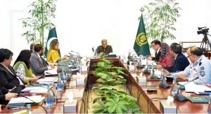 Federal Minister for Law & Justice Senator Azam Nazeer Tarar chairs a meeting of the Cabinet Committee on Disposal of Legislative Cases. The meeting reviewed various proposed legislative amendments and legal and administrative matters