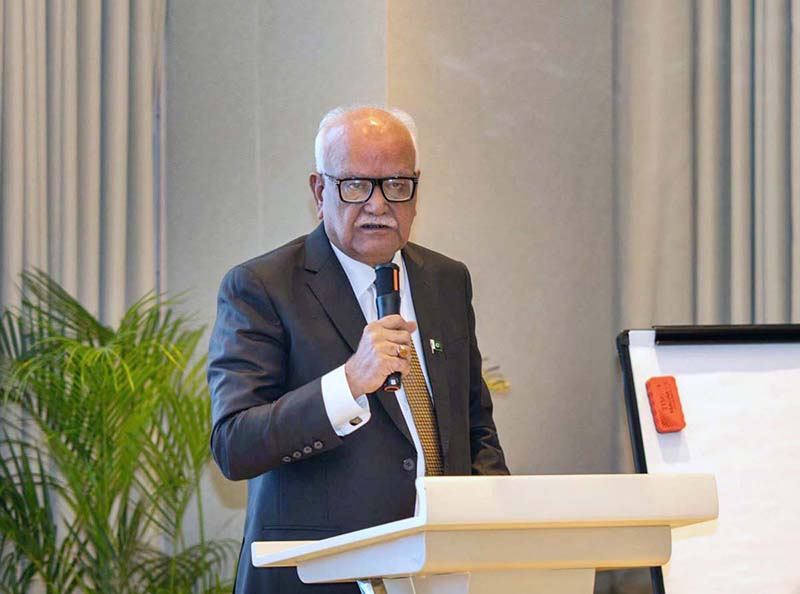 Senator Syed Waqar Mehdi representing the senate of Pakistan addressing the first gathering of intergovernmental fiscal institutions