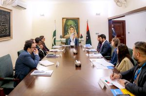 First Lady Bibi Asifa Bhutto Zardari, MNA, in a meeting with a delegation of the United Nations World Food Programme (WFP), led by Representative and Country Director WFP Pakistan Ms. Anita Hirsch