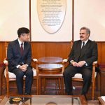 Chief Justice of Pakistan, Justice Yahya Afridi, in a meeting with Han Sungho, Ambassador of the Republic of Korea to Pakistan, at the Supreme Court of Pakistan