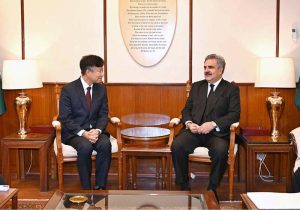 Chief Justice of Pakistan, Justice Yahya Afridi, in a meeting with Han Sungho, Ambassador of the Republic of Korea to Pakistan, at the Supreme Court of Pakistan