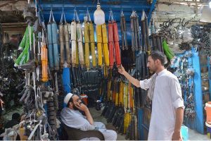 Vendor display a wide range of second-hand auto spare parts at Shoba Bazaar, bustling market, known for its affordable vehicle parts, draws customers looking for budget-friendly alternatives to new spare parts
