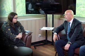 Federal Minister for IT & Telecommunication Shaza Fatima Khawaja in a meeting with CEO VEON Group Mr. Kaan Terzioğlu.
