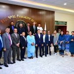 Executive Director General, External Publicity Wing, Ms. Raisa Adil, with the visiting 10-member Media Delegation of Uzbekistan during their visit to Islamabad