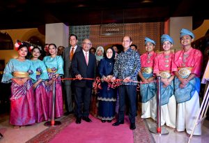 Malaysian High Commissioner Dato’ Mohammad Azhar Mazlan addresses the opening ceremony of the “Visit Malaysia 2026: Tourism and Gastronomy Festival,” organized in collaboration with Serena Hotels to mark Malaysia’s 69th National Day.