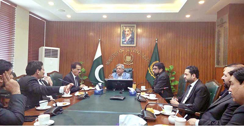 Federal Minister for Law & Justice Senator Azam Nazeer Tarar meets with representatives of the Islamabad Bar Council, District Bar Association, Islamabad High Court Bar Association and Pakistan Bar Council