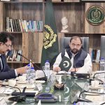 Federal Minister for National Heritage and Culture Aurangzeb Khan Khichi chairing an important meeting to discuss arrangements for holding the Gandhara Conference in Pakistan in 2026