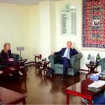 Federal Minister for Human Rights Senator Azam Nazeer Tarar meets with Mr. Thomas Rachel, Federal Government Commissioner for Freedom of Religion or Belief, Germany, at the Ministry of Human Rights, German Ambassador to Pakistan H.E. Ms. Ina Lepel is also present