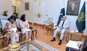A delegation of Gates Foundation calls on Prime Minister Muhammad Shehbaz Sharif.