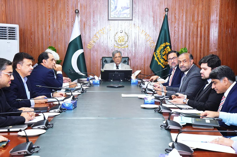 Federal Minister for Law and Justice, Senator Azam Nazeer Tarar, is presiding over the committee meeting regarding the Auto and Auto Parts Manufacturing Policy 2026-31