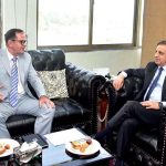Ambassador of Bosnia and Herzegovina to Pakistan, Mr. Emin Čohodarević, calls on Federal Secretary MoST, Shahid Iqbal Baloch, at the Ministry. Discussions focused on strengthening bilateral cooperation in science, technology and innovation, including metrology and technical collaboration