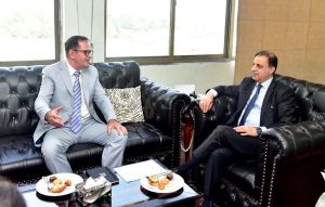 Ambassador of Bosnia and Herzegovina to Pakistan, Mr. Emin Čohodarević, calls on Federal Secretary MoST, Shahid Iqbal Baloch, at the Ministry. Discussions focused on strengthening bilateral cooperation in science, technology and innovation, including metrology and technical collaboration