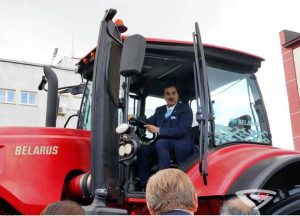 A Parliamentary delegation from Pakistan, led by Chairman Senate of Pakistan Syed Yousaf Raza Gilani visiting Mtz Tractor Factory of the Republic of Belarus.